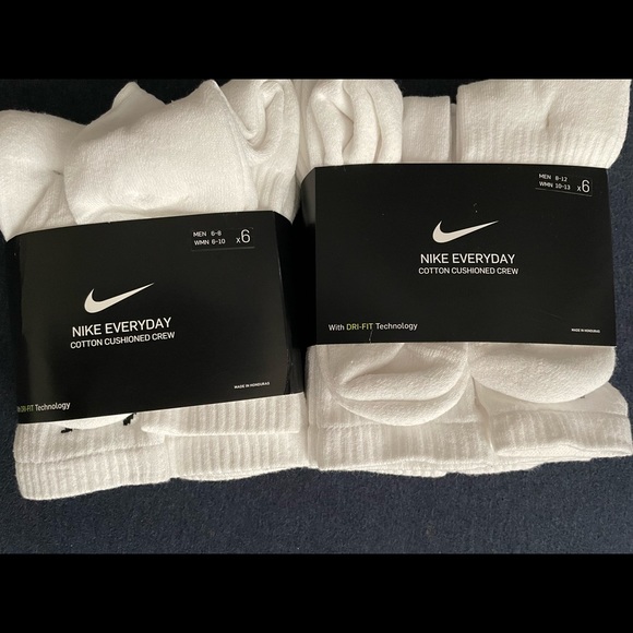 Nike Accessories - Nike White Socks crew cushion socks